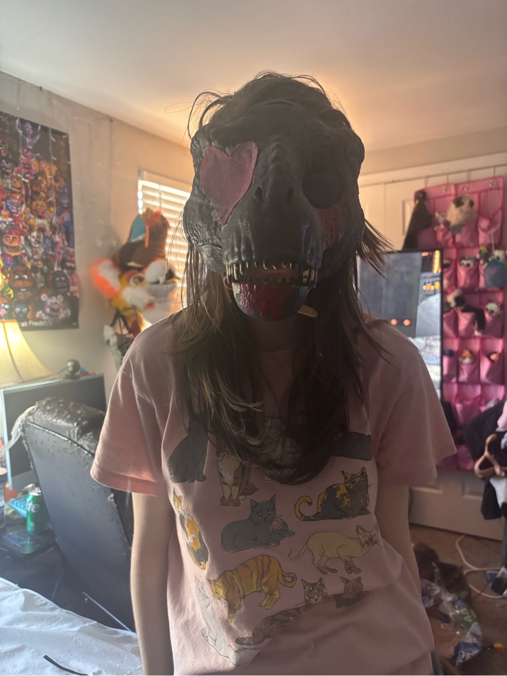Raptor Dino Fur Suit mask Jurassic World Jurassic Park